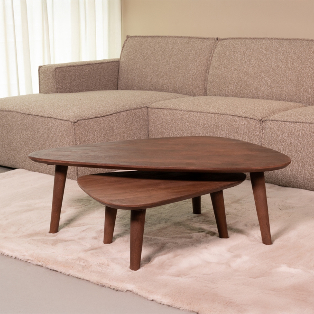 LABEL51 - Salontafel Gregg - Bruin - 64x110x38cm