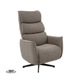 LABEL51 Fauteuil Goteborg - Mushroom - Royal Boucle - 2-Motorig - 75x85x118 cm