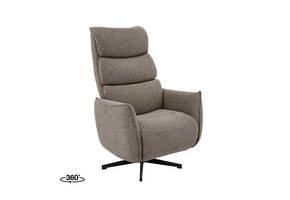 LABEL51 Fauteuil Goteborg - Mushroom - Royal Boucle - 2-Motorig - 75x85x118 cm