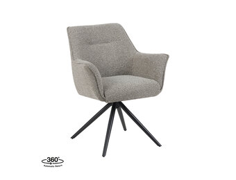 LABEL51 Eetkamerstoel Kimora - Mushroom - 65x86x66 cm - Set van 2