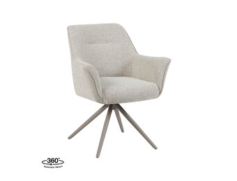 LABEL51 Eetkamerstoel Kimora - Naturel - 47x86x66 cm - Set van 2