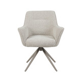 LABEL51 - Eetkamerstoel Kimora - Beige - 66x65x86cm - Set van 2