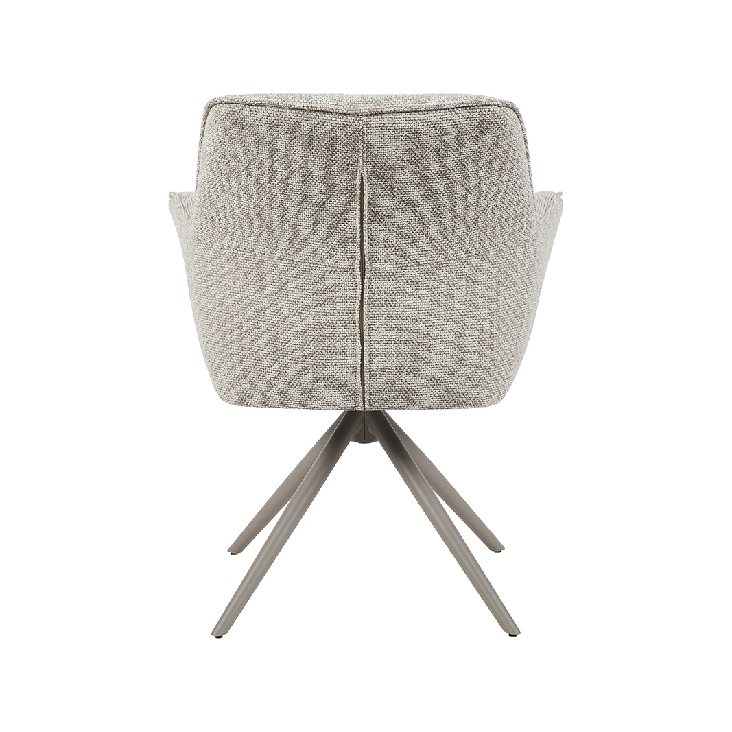 LABEL51 Eetkamerstoel Kimora - Naturel - 47x86x66 cm - Set van 2