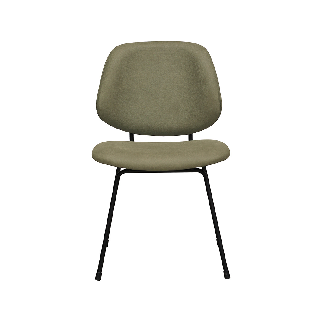 LABEL51 - Eetkamerstoel Bello - Moss - 58x48x82cm - Set van 2