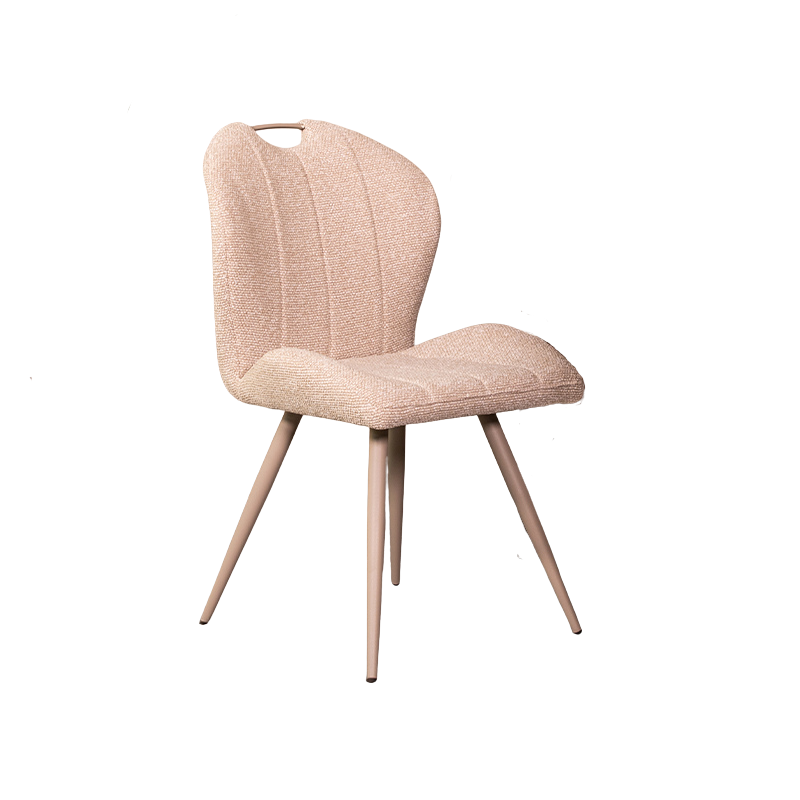 LABEL51 - Eetkamerstoel Silly - Beige - 62x51x88cm - Set van 2