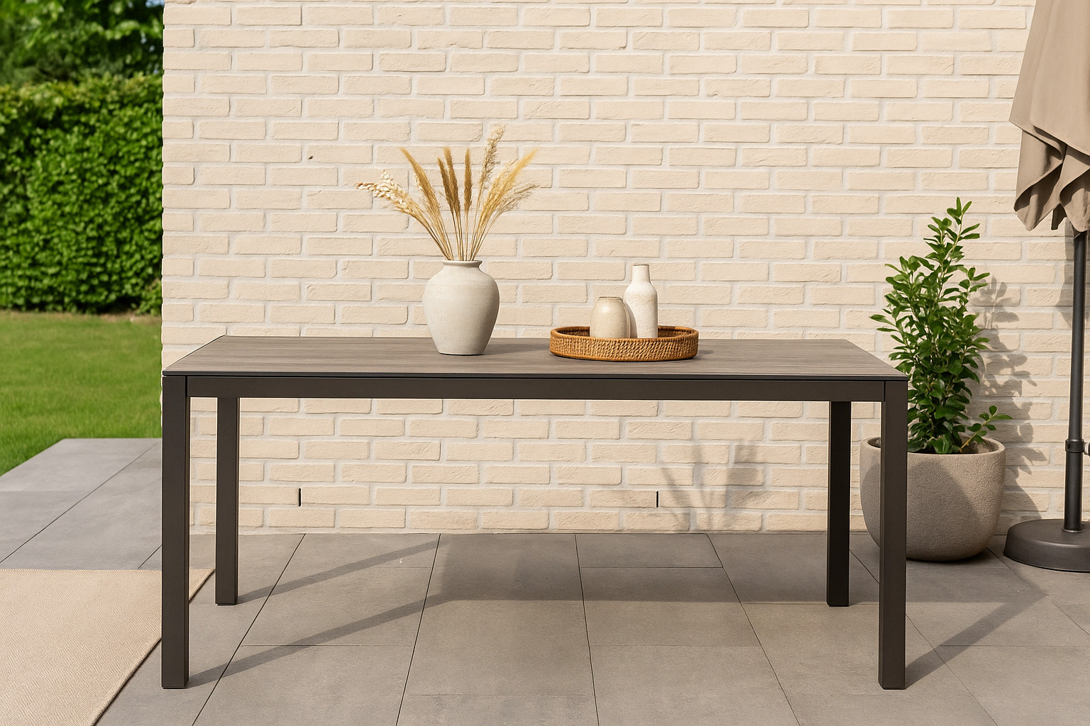 Sens-Line - Donna Tuintafel - 160x90cm - Antraciet