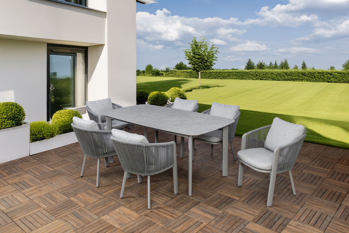 Sens-Line - Siena Tuintafel - Grijs - 180cm