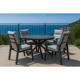 Sens-Line - Milano Tuintafel - Ø120cm - Antraciet