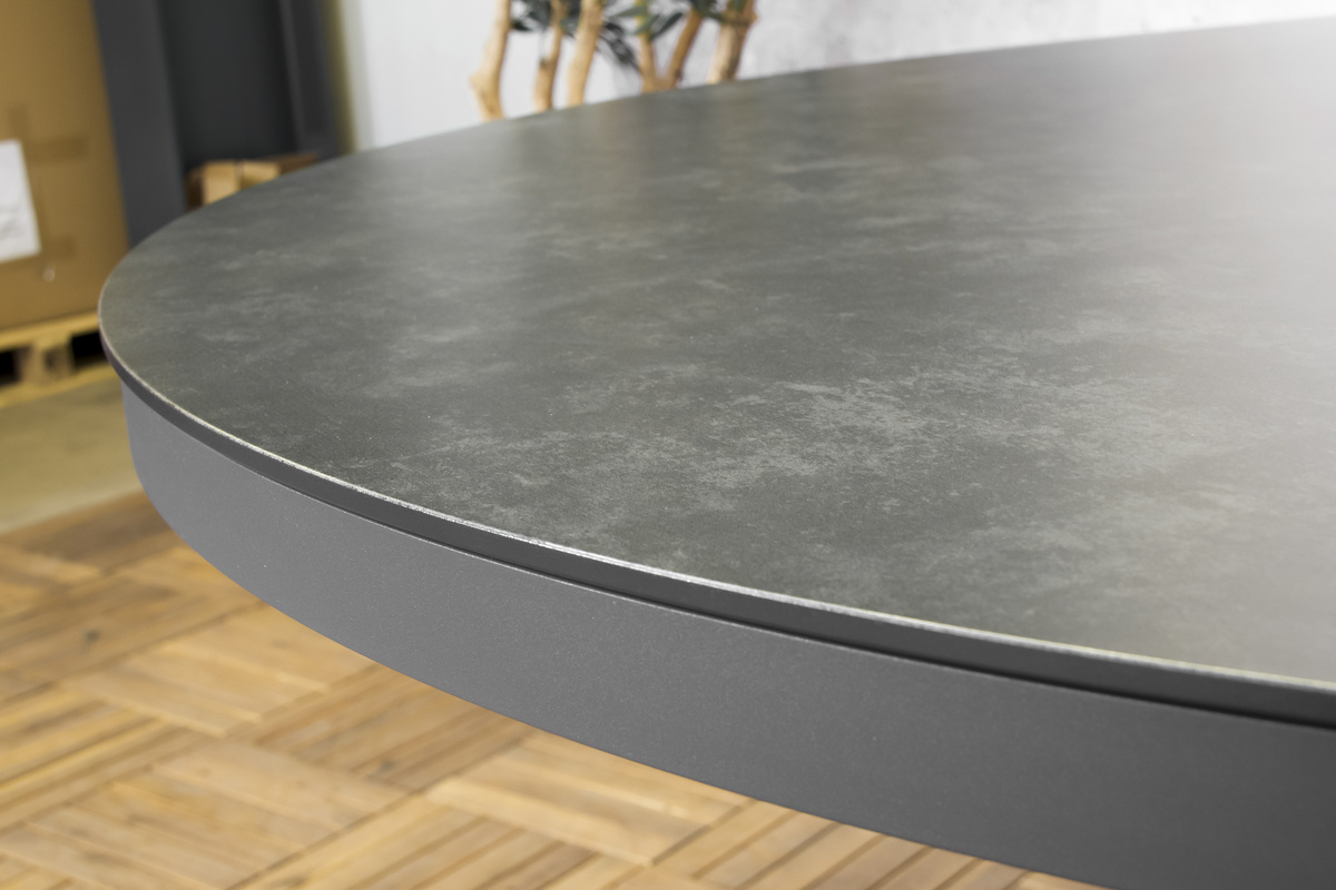 Sens-Line - Milano Tuintafel - Ø120cm - Antraciet