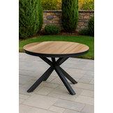 Sens-Line - Milano Tuintafel - Ø120cm - Houtkleur