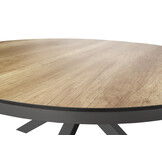 Sens-Line - Milano Tuintafel - Ø120cm - Houtkleur