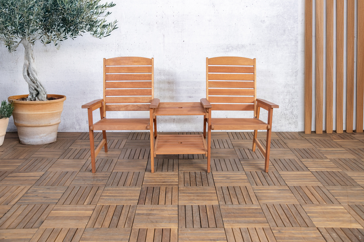 Sens-Line - Penotti Tuinbank - Duo Bench - Bruin