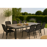 Sens-Line - Donna Tuintafel - 220x100cm - Antraciet