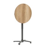 Sens-Line - Lima HPL Bistro Tuintafel - In hoogte verstelbaar - Ø70cm - Houtkleur