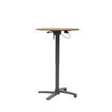 Sens-Line - Lima HPL Bistro Tuintafel - In hoogte verstelbaar - Ø70cm - Houtkleur