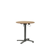 Sens-Line - Lima HPL Bistro Tuintafel - In hoogte verstelbaar - Ø70cm - Houtkleur
