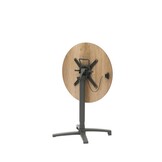 Sens-Line - Lima HPL Bistro Tuintafel - In hoogte verstelbaar - Ø70cm - Houtkleur