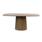 Hoyz Collection - Eettafel Wave Centro Deens Ovaal 180cm - Massief Mango Zand
