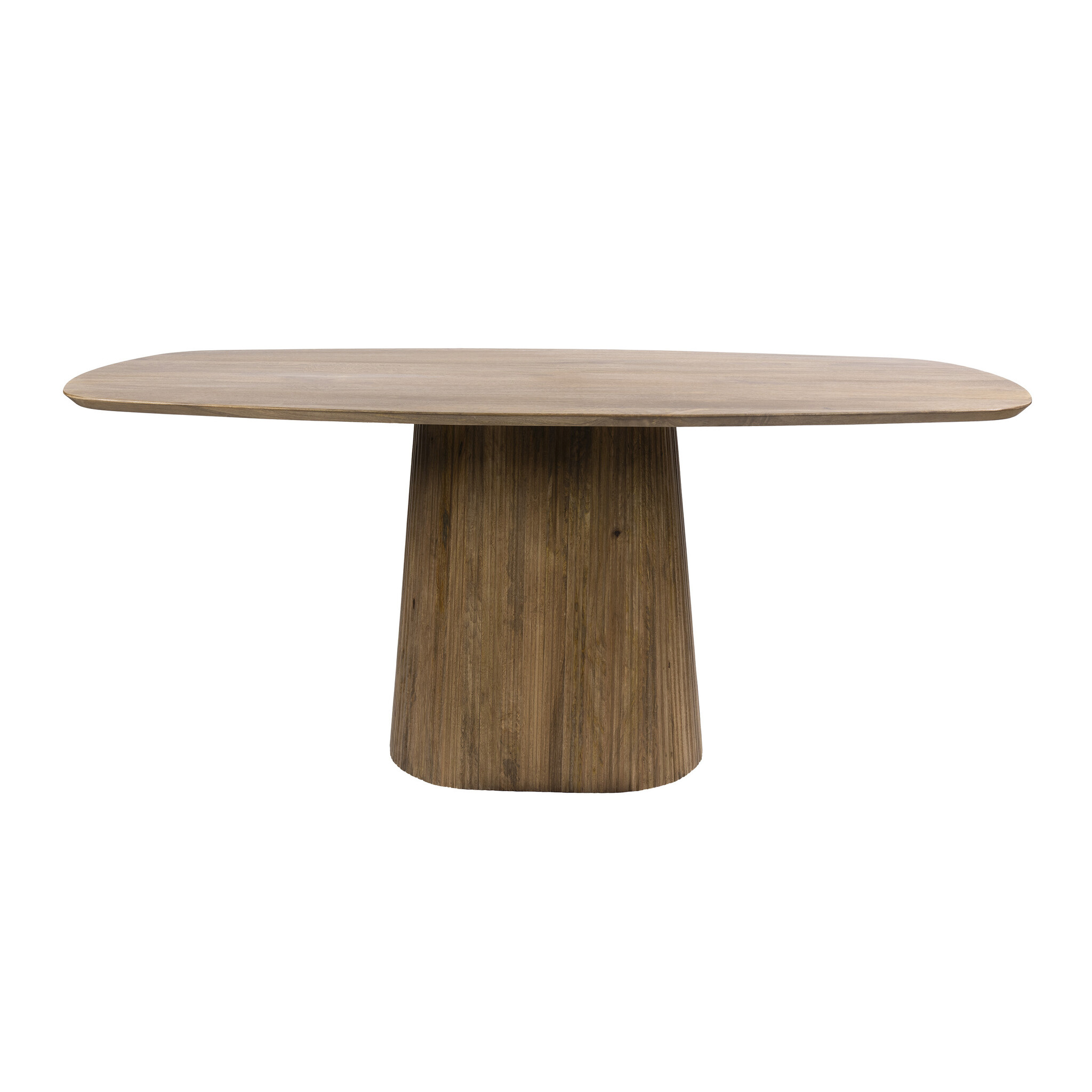 Hoyz Collection - Eettafel Wave Centro Deens Ovaal 180cm - Massief Mango Zand
