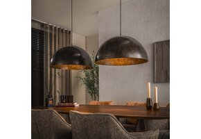 Hoyz Collection - Hanglamp Dome 2-lichts Ø60cm - Urban Bruin