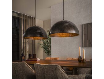 Hoyz Collection - Hanglamp Dome 2-lichts Ø60cm - Urban Bruin