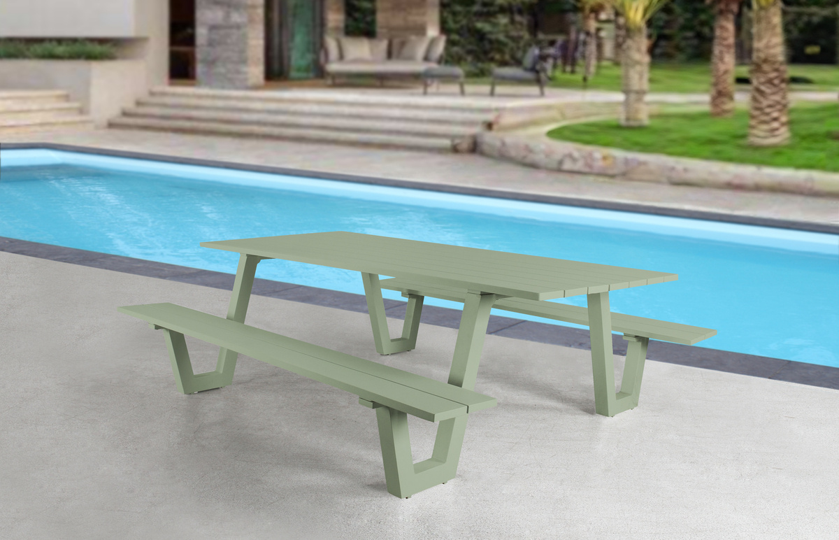 Sens-Line - London Picnicbank - 180 cm - Groen