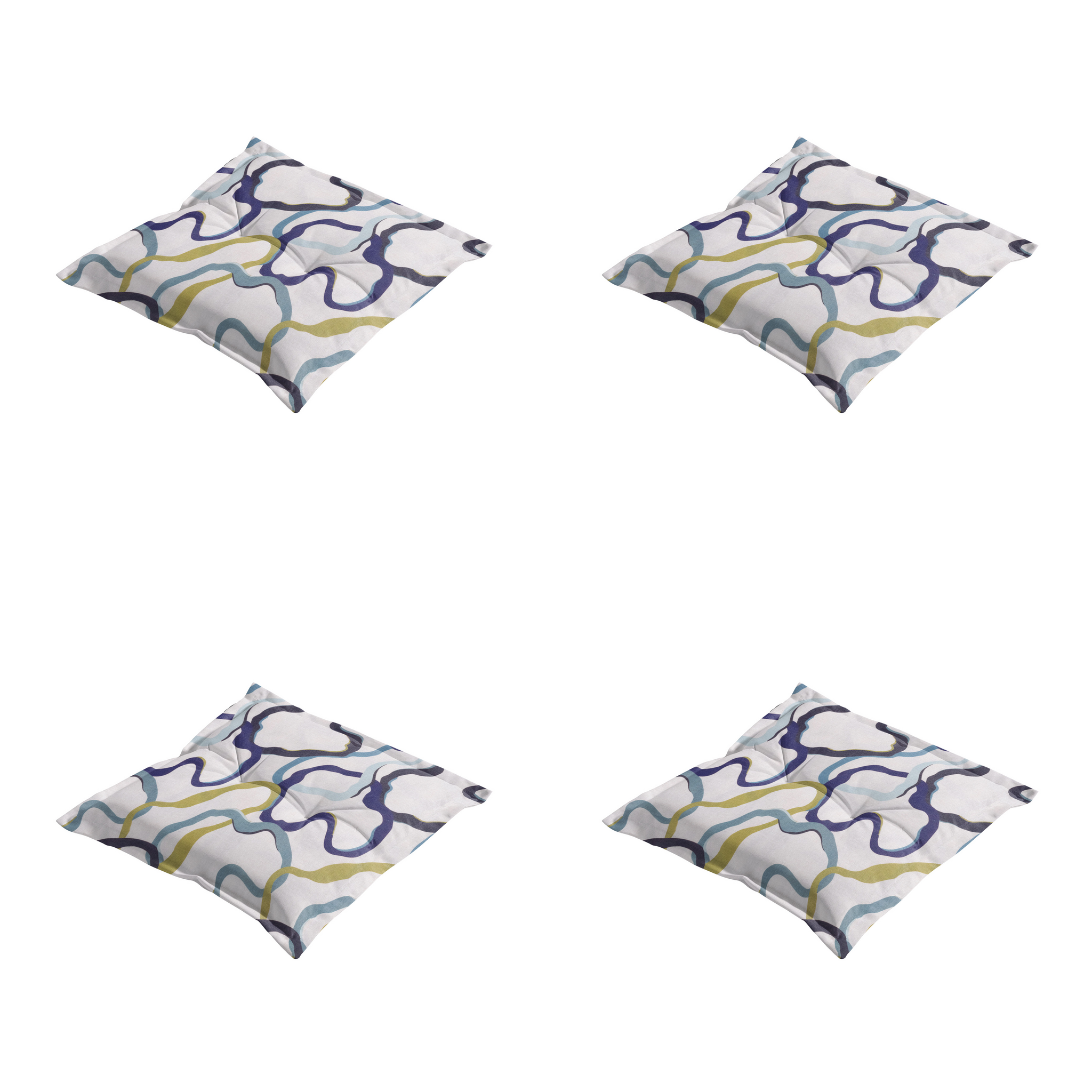 Madison - Zitkussen Blaze - Multikleur - 50x50x7cm - Set van 4