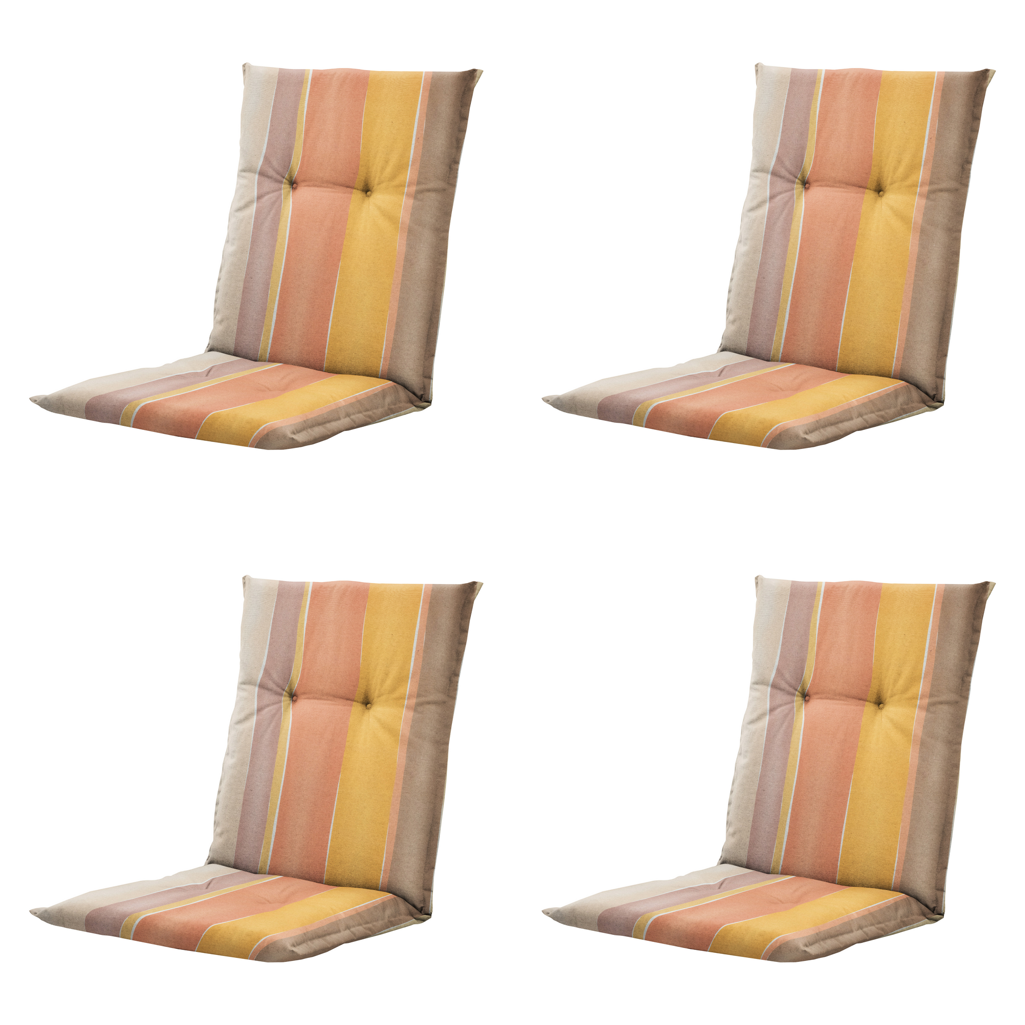 Madison - Kussen lage rug Nox - Mulitkleur - 105x50x6cm - Set van 4