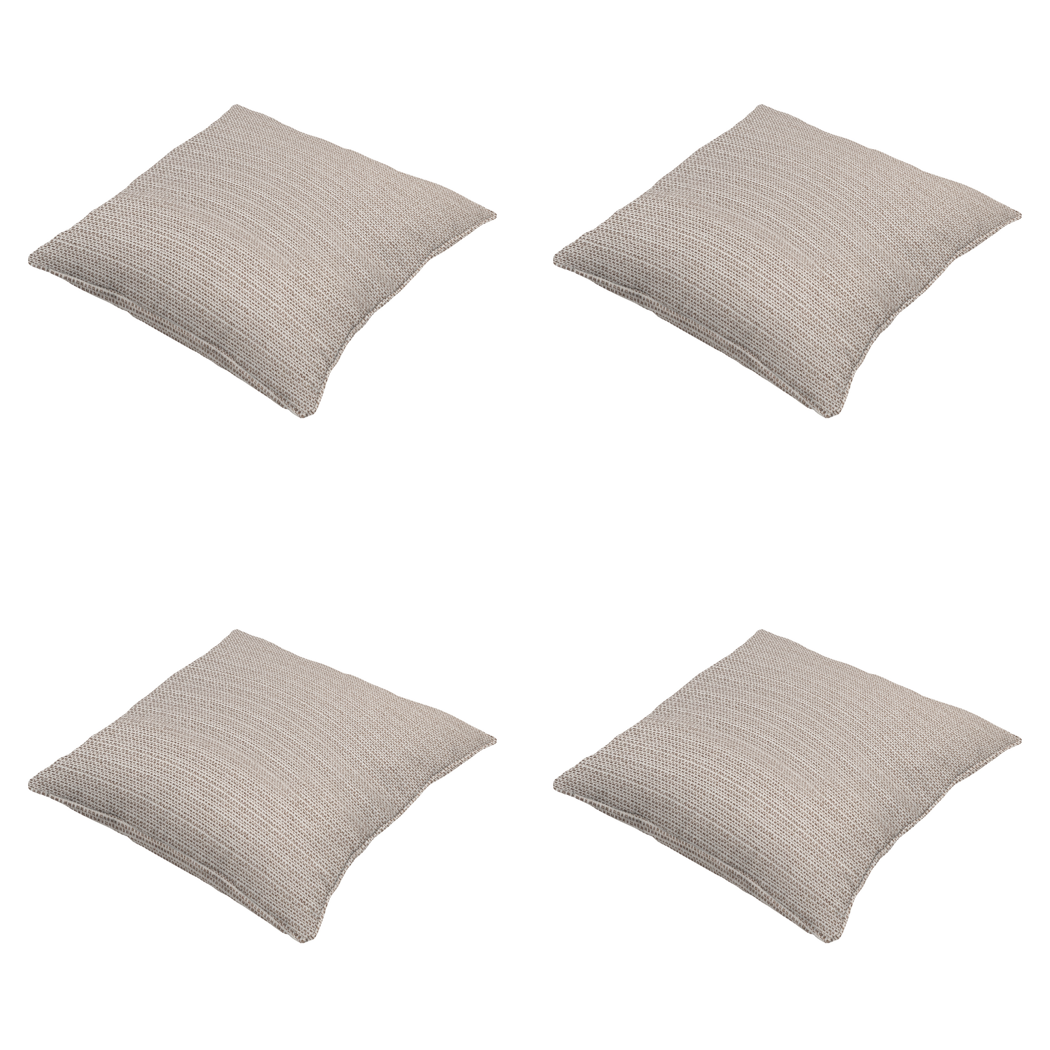 Madison - Sierkussen Richmond - Beige - 50x50x10cm - Set van 4