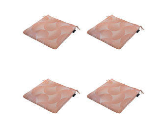 Madison - Zitkussen Napels - Roze - 40x40x4,5cm - Set van 4