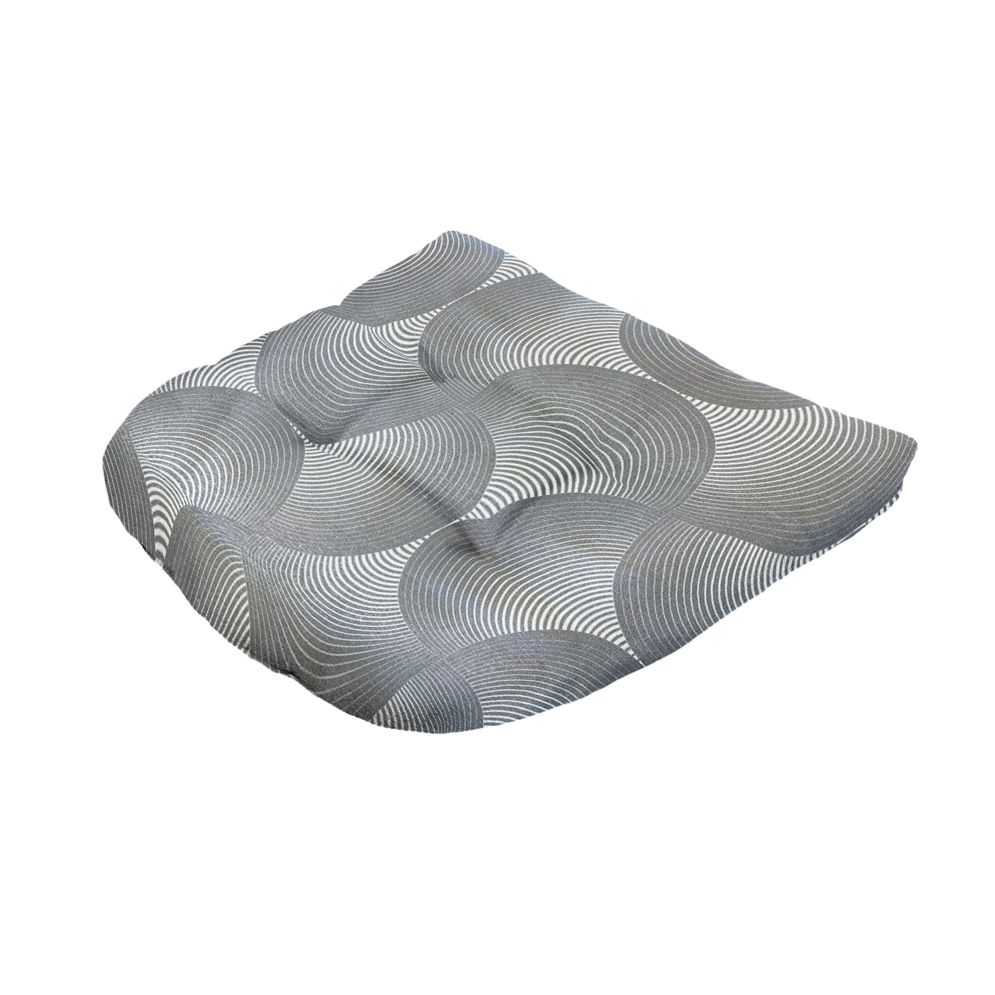 Madison - Zitkussen Napels - Grijs - 46x46x6cm - Set van 4