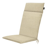 Madison - Tuintstoelkussen Hoge Rug Richmond - Beige - 120x50x4cm - Set van 4