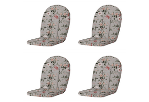 Julliete - Kuipstoelkussen Hoge rug - Set van 4