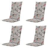 Julliete - Kussen Gestikt hoge rug - Set van 4