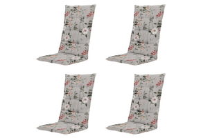 Julliete - Kussen Gestikt hoge rug - Set van 4