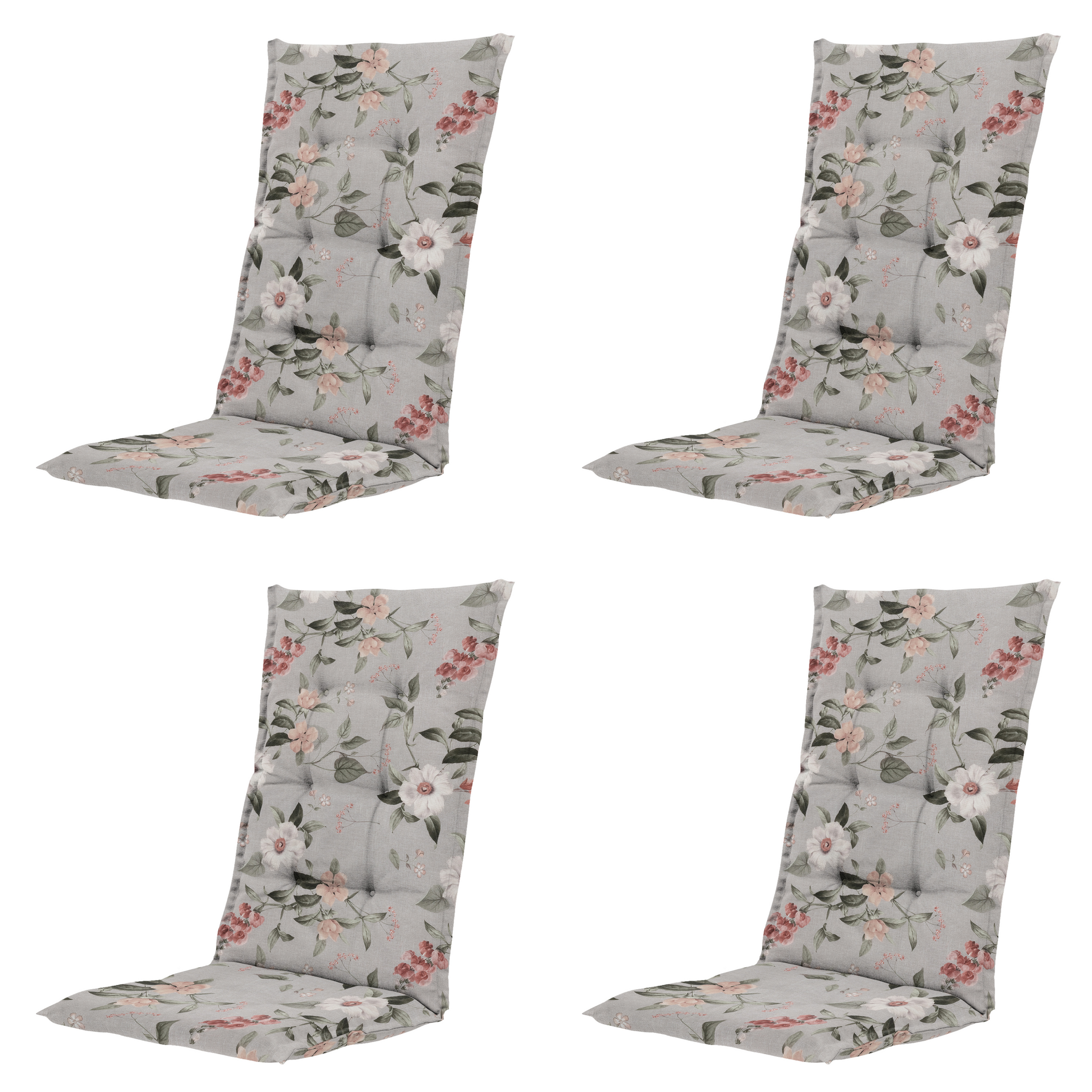 Julliete - Kussen Gestikt hoge rug - Set van 4