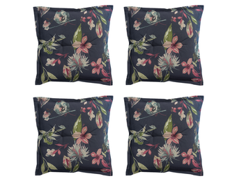 Madison - Zitkussen Cato - Blauw - 50x50x7cm - Set van 4