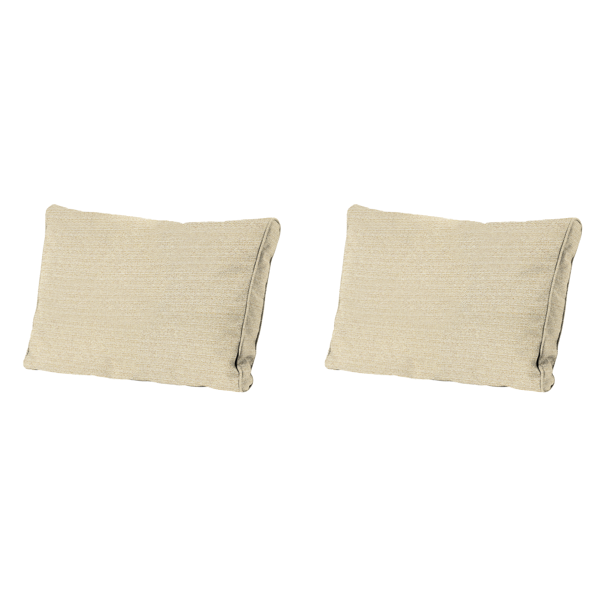 Madison - Rugkussen Richmond - Beige - 40x60x10cm - Set van 2