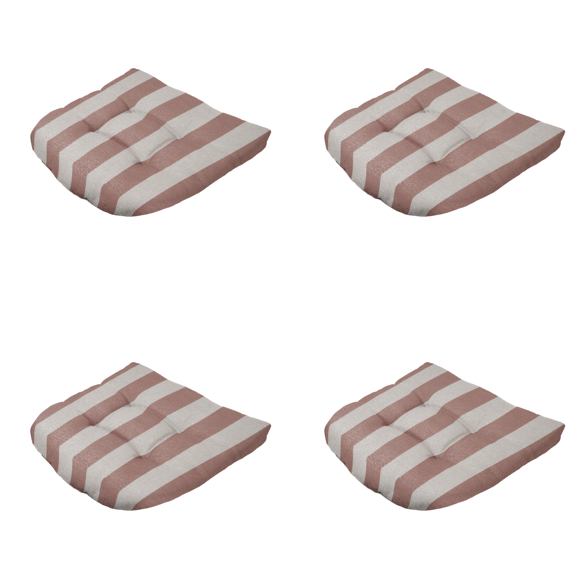 Madison - Zitkussen Amora - Bruin - 46x46x6cm - Set van 4