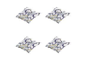 Wolken - Zitkussen Gestikt - Set van 4
