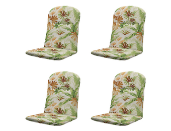 Madison - Kuipstoelkussen Hoge rug Axel - Multikleur - 96x45x3,5cm - Set van 4