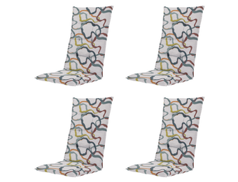 Madison - Kussen hoge rug Blaze - Multikleur - 123x50x5cm - Set van 4