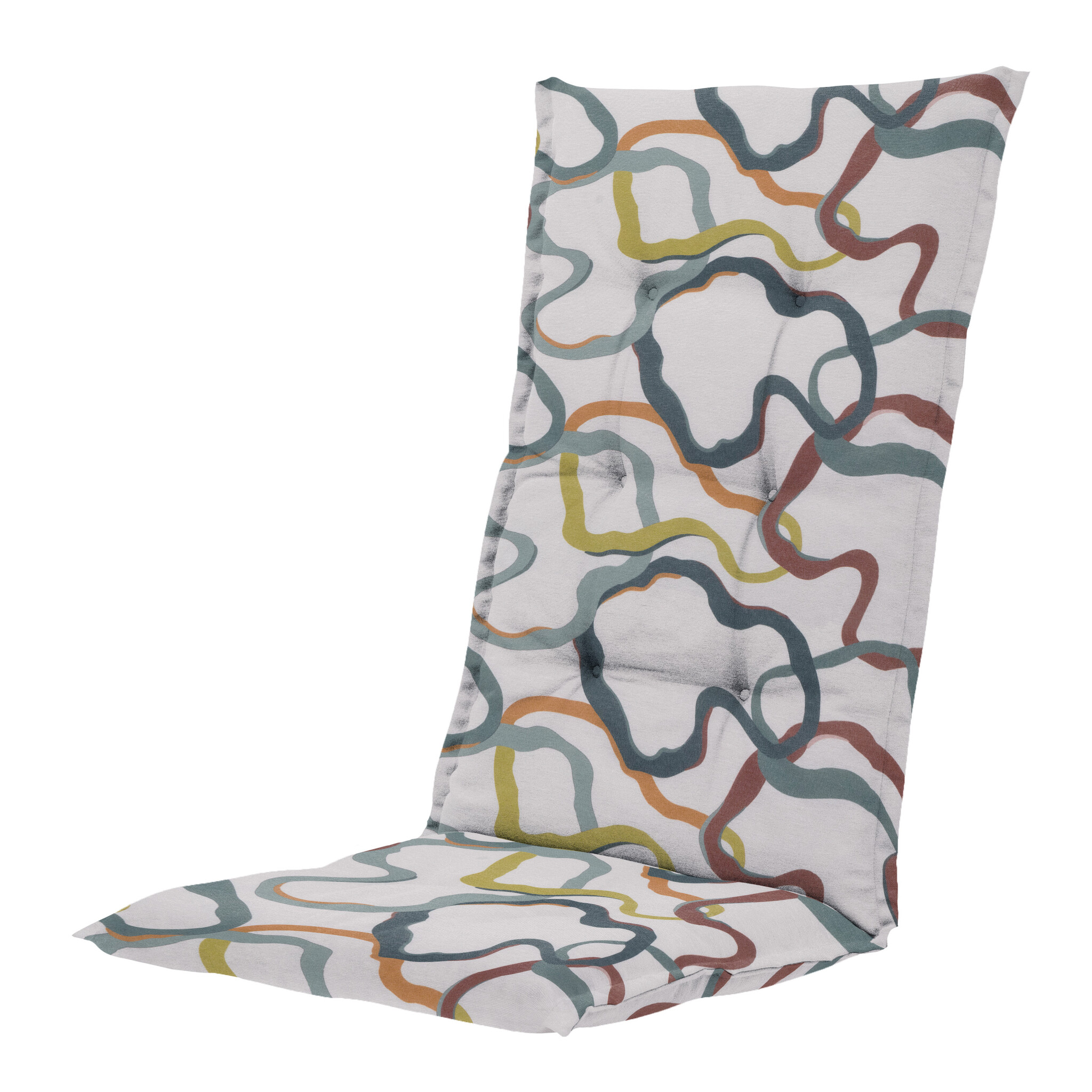 Wolken - Kussen Gestikt hoge rug - Set van 4