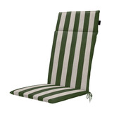 Madison - Tuintstoelkussen Hoge Rug Amora - Groen - 120x50x4cm - Set van 4