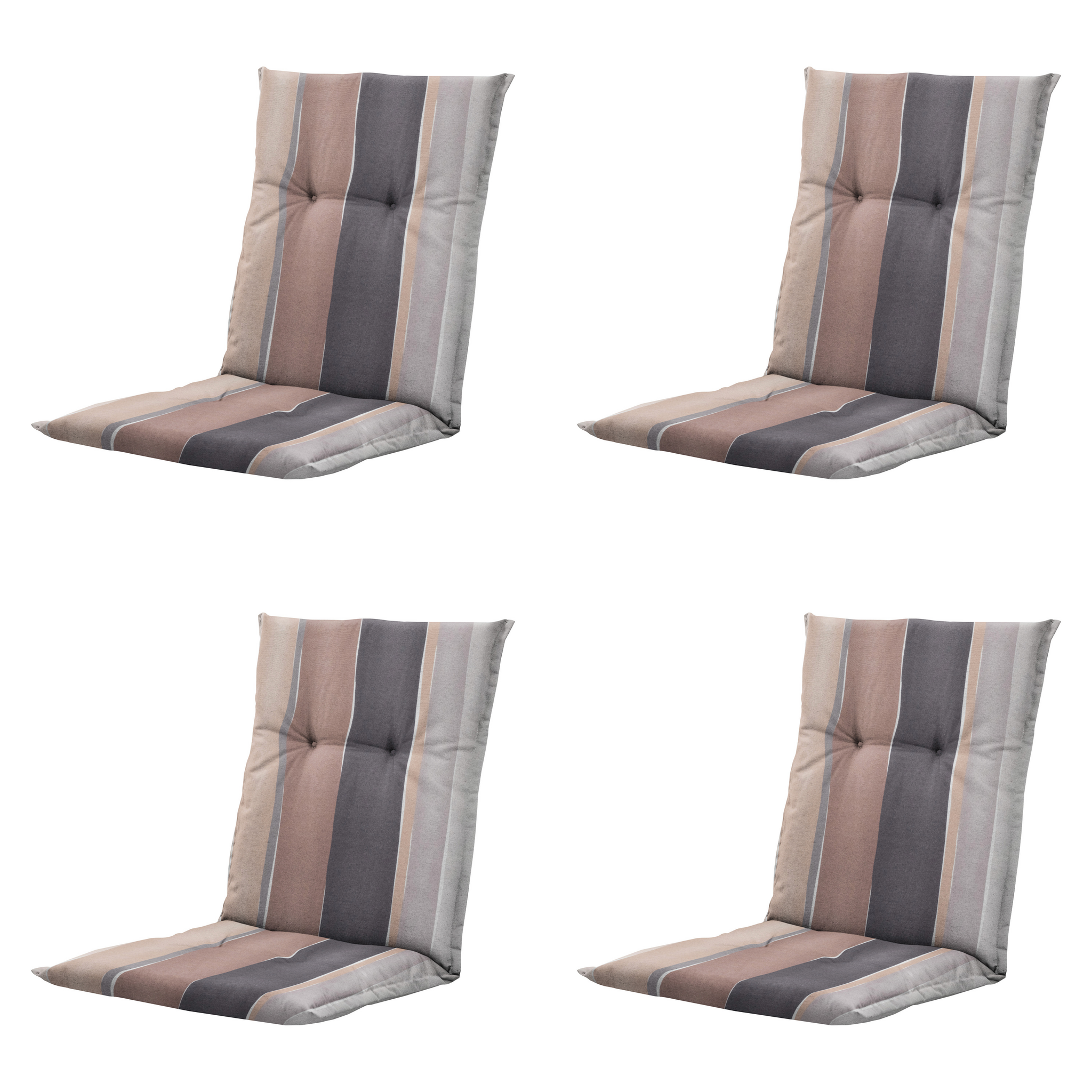 Madison - Kussen lage rug Nox - Mulitkleur - 105x50x6cm - Set van 4