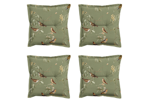 Madison - Zitkussen Aria - Groen - 50x50x7cm - Set van 4