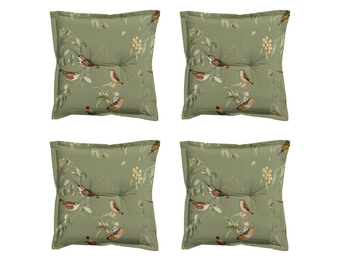 Madison - Zitkussen Aria - Groen - 50x50x7cm - Set van 4