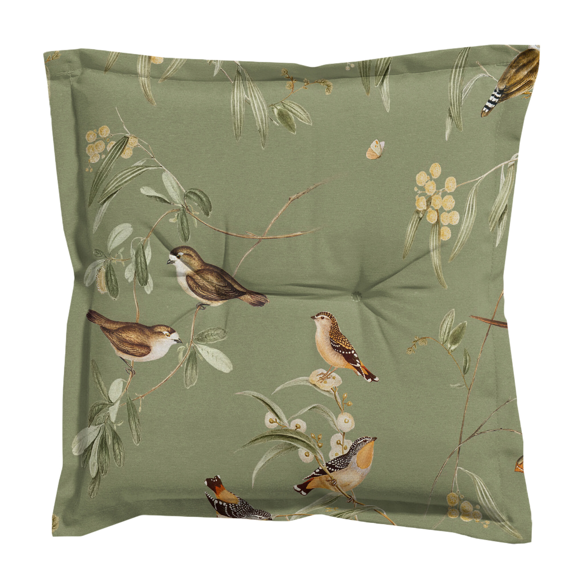 Madison - Zitkussen Aria - Groen - 50x50x7cm - Set van 4