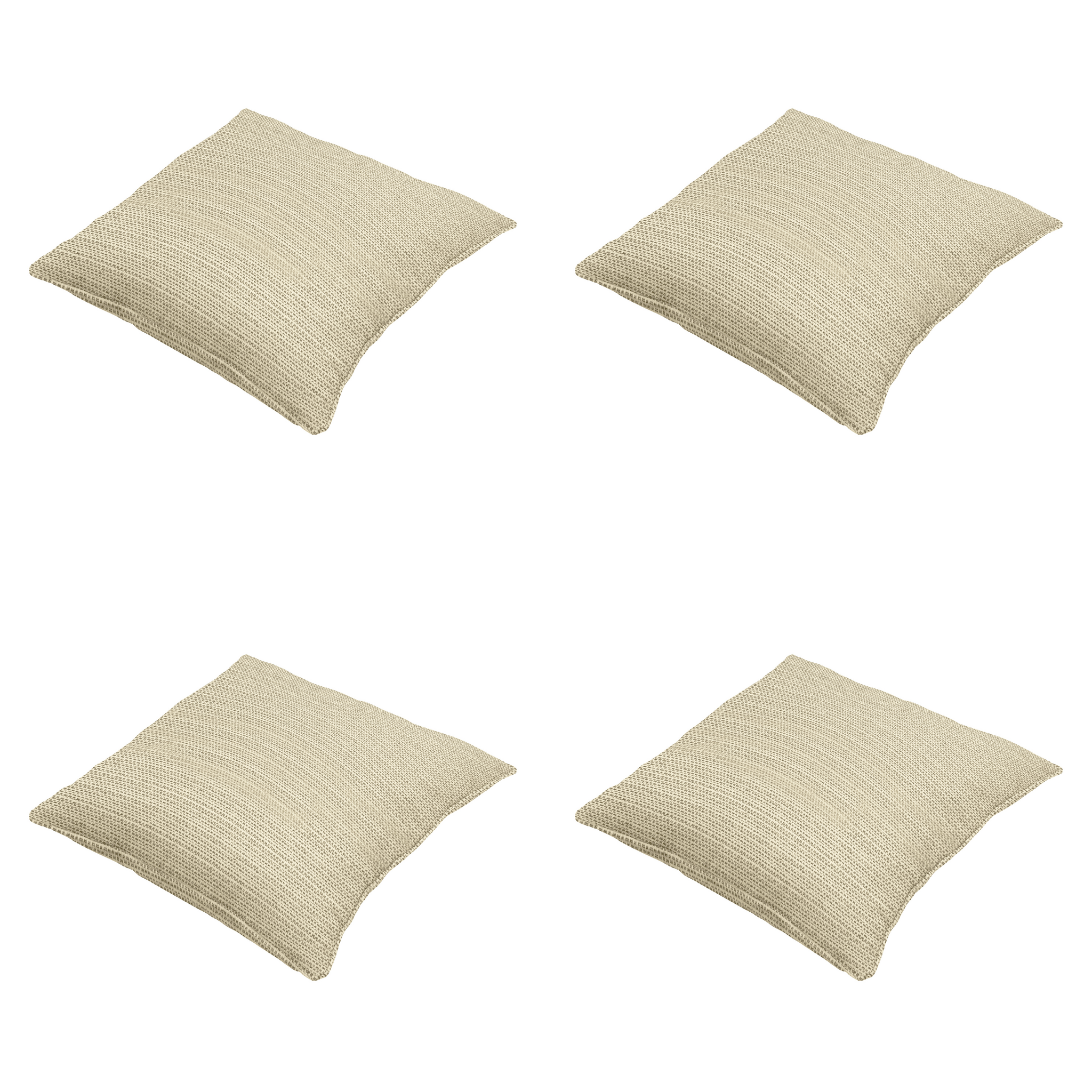 Madison - Sierkussen Richmond - Beige - 50x50x10cm - Set van 4