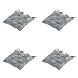 Madison - Zitkussen Napels - Grijs - 46x46x8cm - Set van 4
